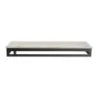 MyGlassStudio Rectangular Metal Stand L Mid Modern Black L 19 1/2" W 6 7/8" H 2 1/8"