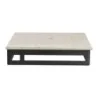 MyGlassStudio Square Metal Stand L Mid Modern Black L W 10 3/8" H 2 1/8"