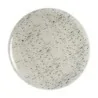 MyGlassStudio Serving Platter Mid Modern Cream/Dark Grey D 13" H 1"
