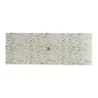MyGlassStudio Footed Board Mid Modern Cream/Dark Grey L 19 3/4" W 7 1/8" H 7/8"