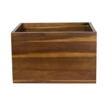 Creations Acacia Reversible Rectangular Gastronorm Platform L 12 3/4" W 10 1/2" H 8"
