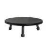 Creations Platform Stand With Pipe Legs D 14" H 4 3/4" Ebony