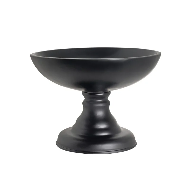 Folio Large Pedestal Resin Bowl Stand Basalt D 11 3/4" H 8 1/2"