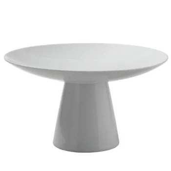Roselli Design White Porcelain Coupe Riser Medium D 11 1/2" H 6 1/2"