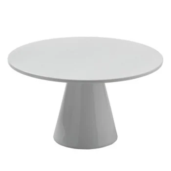 Roselli Design White Porcelain Round Riser Medium D 11 1/2" H 6 1/2"