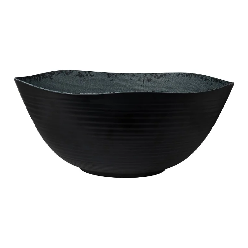 Creations Slate Large Round Melamine Bowl D 16 1/4" H 6 7/8" - 3 3/8 Gal -