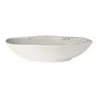 Creations Stone Large Round Shallow Melamine Bowl D 14 1/8" H 2 5/8" - 1 Gal -