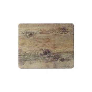 Creations Driftwood Rectangle Melamine Platter L 12 3/4" W 10 1/2"