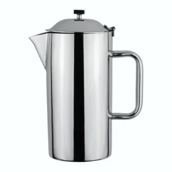 D.W.Haber Stainless Steel Coffee Pot L 8" W 5" H 10" - 2 Qt - 1.9 L -