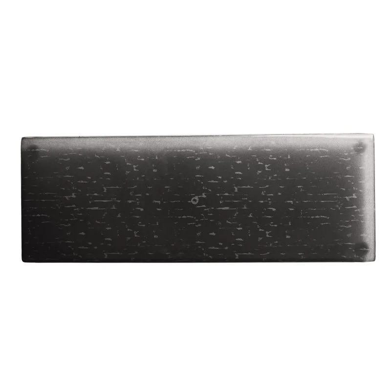 MyGlassStudio Footed Board Mid Modern Dark Grey / Cream L 19 3/4" W 7 1/8" H 7/8" MyGlassStudio Footed Board Mid Modern Dark Grey / Cream L 19 3/4" W 7 1/8" H 7/8"