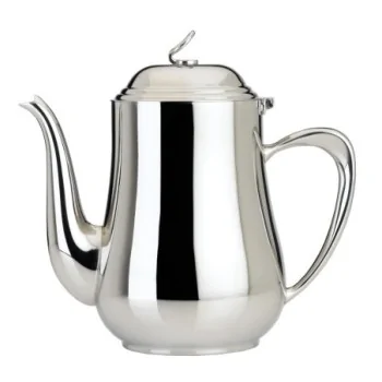 Worthy, Noble & Kent Stainless Steel Coffee Pot L 10" W 5" H 10" - 2 1/4 Qt -