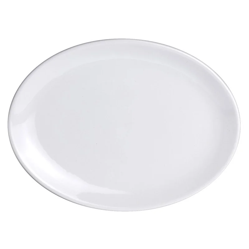 Varick DW Bistro Oval Coupe Plate 10'' x 7 1/2'' Bistro - Pack of 12