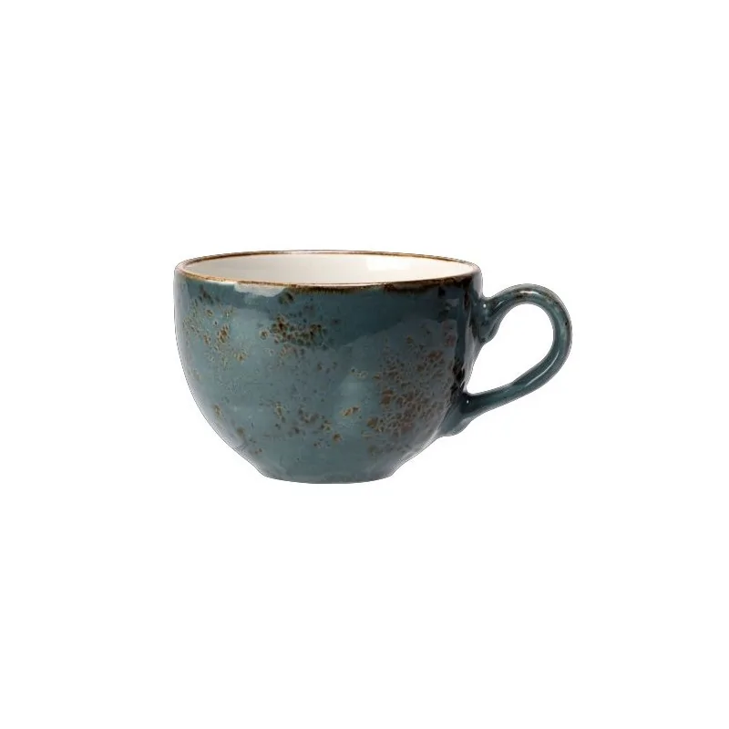 Steelite Performance Craft Blue Low Cup 5 1/4'' x 2 3/4'' (12 Oz) Craft Blue - Pack of 36 Steelite Performance Craft Blue Low Cup 5 1/4'' x 2 3/4'' (12 Oz) Craft Blue - Pack of 36