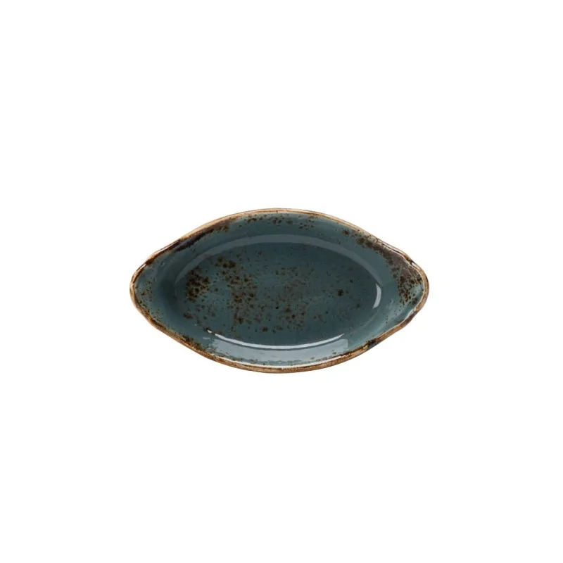 Steelite Performance Craft Blue Oval Earred Dish 8'' x 4 1/2'' x 1 5/8'' (6 1/2 Oz) Craft Blue - Pack of 24 Steelite Performance Craft Blue Oval Earred Dish 8'' x 4 1/2'' x 1 5/8'' (6 1/2 Oz) Craft Blue - Pack of 24