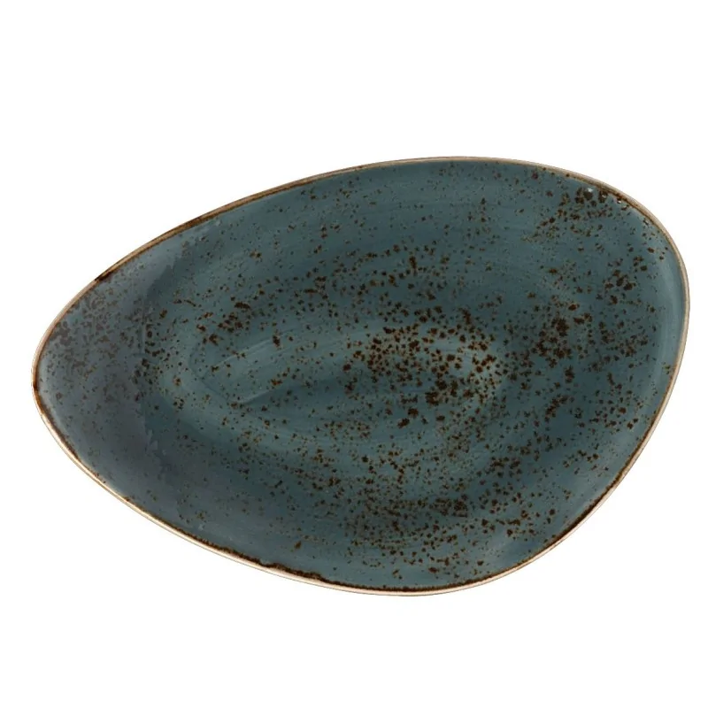 Steelite Performance Craft Blue Plate 14 5/8'' x 9 5/8'' Craft Blue - Pack of 6 Steelite Performance Craft Blue Plate 14 5/8'' x 9 5/8'' Craft Blue - Pack of 6