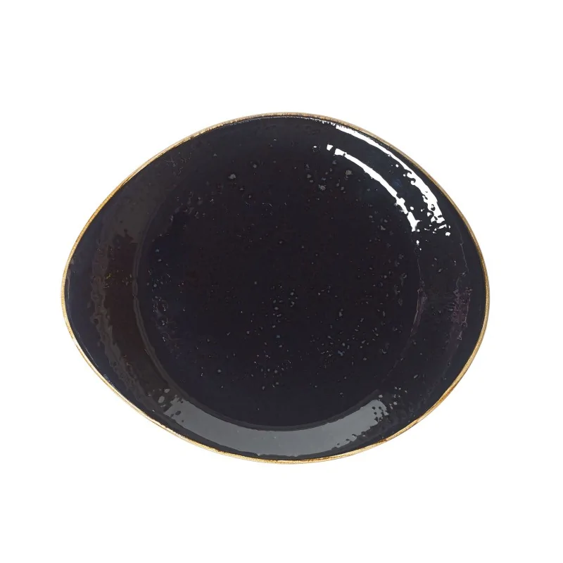 Steelite Performance Craft Licorice Plate 10'' x 8 1/8'' Craft Licorice - Pack of 12 Steelite Performance Craft Licorice Plate 10'' x 8 1/8'' Craft Licorice - Pack of 12