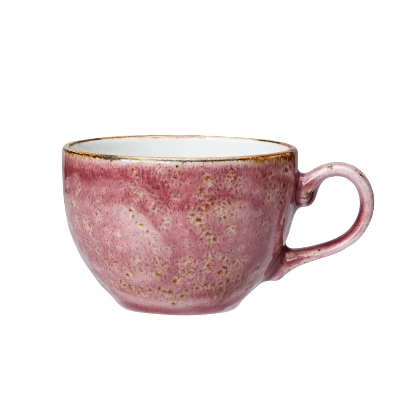 Steelite Performance Craft Raspberry Low Cup 4 3/4'' x 2 3/8'' (8 Oz) Craft Raspberry - Pack of 12 Steelite Performance Craft Raspberry Low Cup 4 3/4'' x 2 3/8'' (8 Oz) Craft Raspberry - Pack of 12