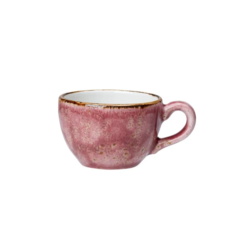 Steelite Performance Craft Raspberry Low Cup 3 1/2'' x 1 3/4 (3 Oz) Craft Raspberry - Pack of 12 Steelite Performance Craft Raspberry Low Cup 3 1/2'' x 1 3/4 (3 Oz) Craft Raspberry - Pack of 12
