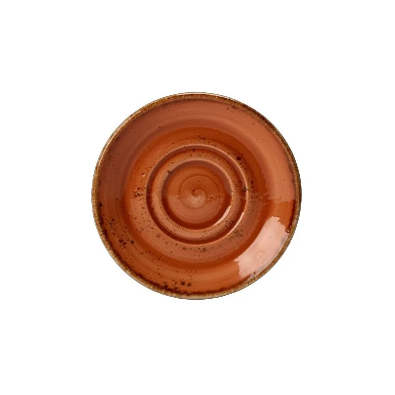 Steelite Performance Craft Terracott Saucer Double Well 5 3/4'' Craft Terracott - Pack of 36