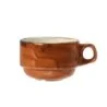 Steelite Performance Craft Terracott Slimline Stack Cup 4 3/8'' x 2 1/2'' (7 Oz) Craft Terracott - Pack of 36