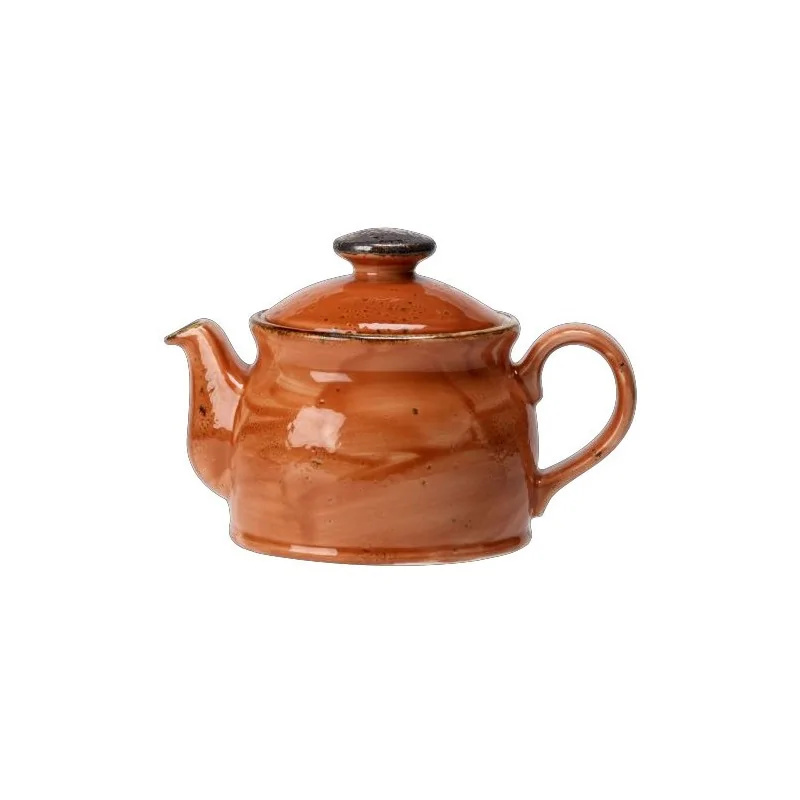 Steelite Performance Craft Terracott Teapot Club 6 3/4'' x 4 3/8'' x 8'' (15 Oz) Lid 2 Craft Terracotta - Pack of 6 Steelite Performance Craft Terracott Teapot Club 6 3/4'' x 4 3/8'' x 8'' (15 Oz) Lid 2 Craft Terracotta - Pack of 6