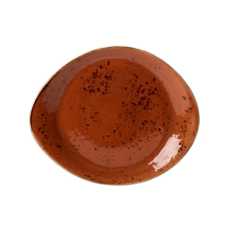 Steelite Performance Craft Terracott Plate 10'' x 8 1/8'' Craft Terracotta - Pack of 12 Steelite Performance Craft Terracott Plate 10'' x 8 1/8'' Craft Terracotta - Pack of 12