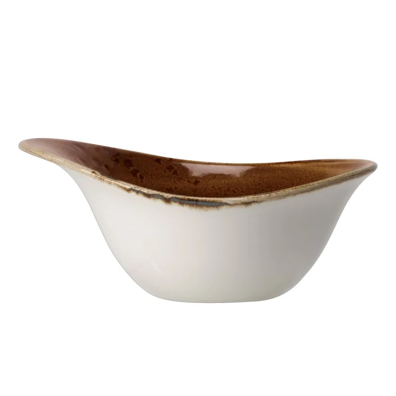 Steelite Performance Craft Terracott Bowl 7'' x 5 1/2'' x 3 1/2'' (14 1/2 Oz) Craft Terracotta - Pack of 12 Steelite Performance Craft Terracott Bowl 7'' x 5 1/2'' x 3 1/2'' (14 1/2 Oz) Craft Terracotta - Pack of 12
