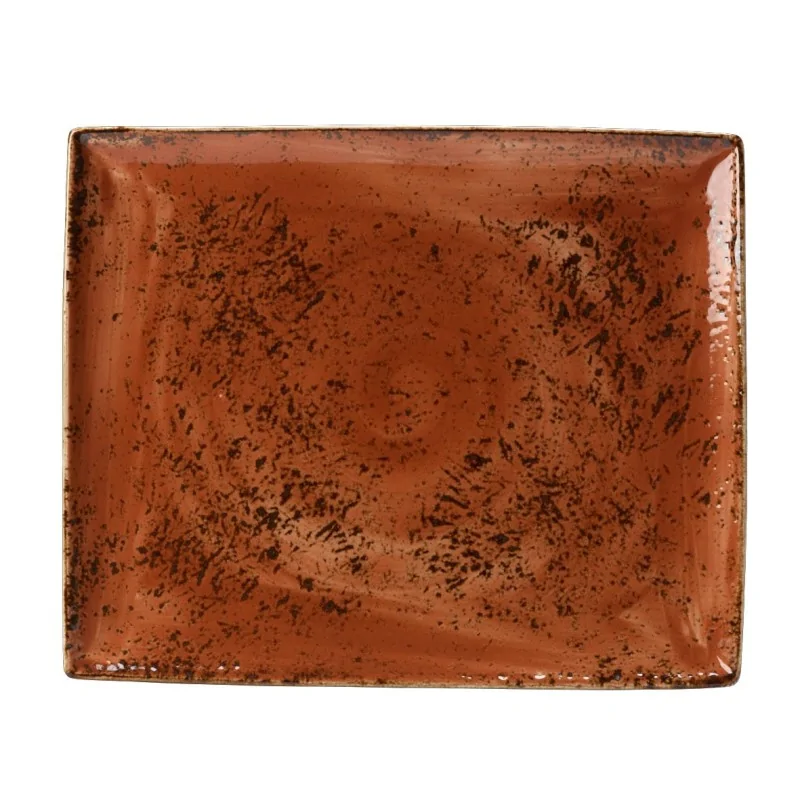 Steelite Performance Craft Terracott Tray Rectangle 13 1/2'' x 10 5/8'' Craft Terracotta - Pack of 6 Steelite Performance Craft Terracott Tray Rectangle 13 1/2'' x 10 5/8'' Craft Terracotta - Pack of 6