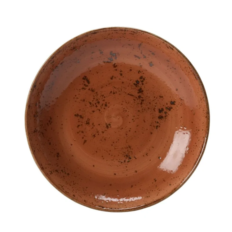 Steelite Performance Craft Terracott Bowl Coupe 10'' x 1 3/4'' (1 3/8 Qt) Craft Terracotta - Pack of 12 Steelite Performance Craft Terracott Bowl Coupe 10'' x 1 3/4'' (1 3/8 Qt) Craft Terracotta - Pack of 12