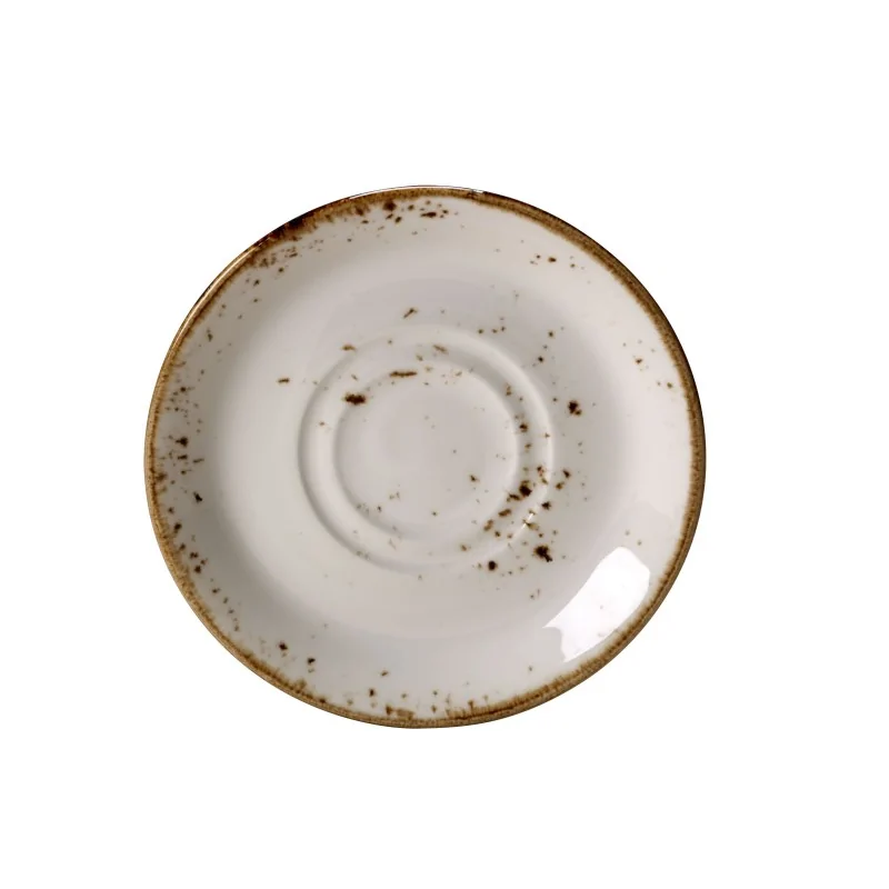 Steelite Performance Craft White Saucer/Soup Stand Double Well Slimline 6 1/2'' Craft White - Pack of 36 Steelite Performance Craft White Saucer/Soup Stand Double Well Slimline 6 1/2'' Craft White - Pack of 36
