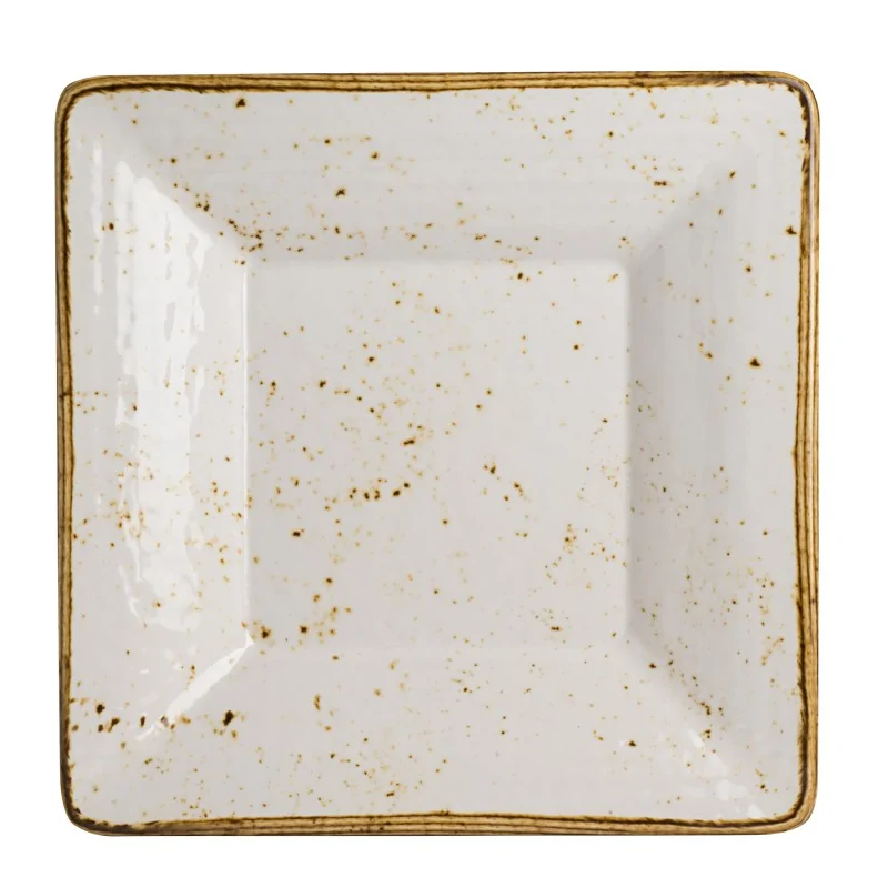Creations Melamine Craft White Mel Square Pebble Bowl 10'' x 1 1/2'' (32 Oz) Craft White Melamine - Pack of 6 Creations Melamine Craft White Mel Square Pebble Bowl 10'' x 1 1/2'' (32 Oz) Craft White Melamine - Pack of 6