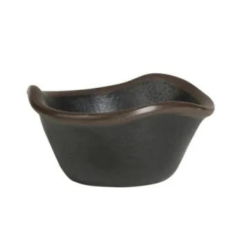 Delfin Melamine Grey Stone Bowl Small 3 3/4'' x 1 3/4'' (4 1/2 Oz) Grey Stone