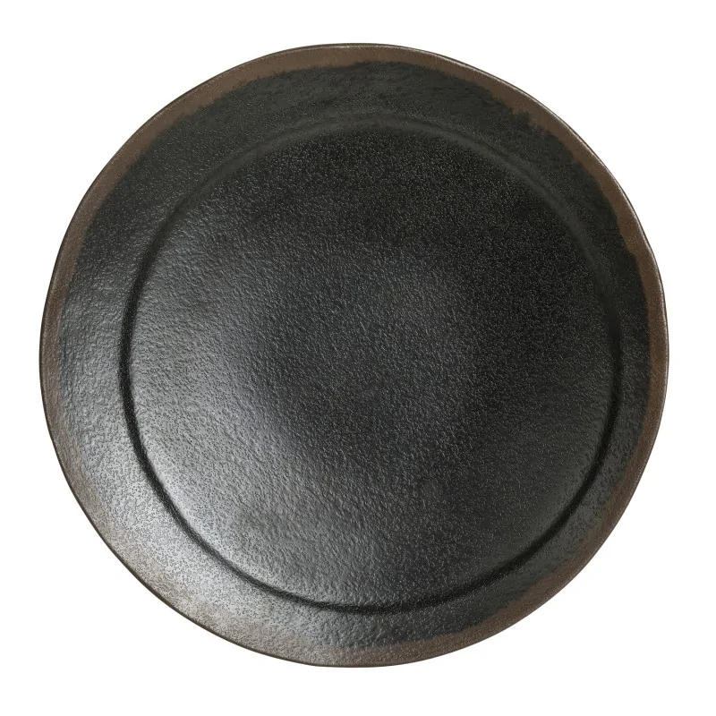 Delfin Melamine Grey Stone Plate Round 6 3/8'' Grey Stone Delfin Melamine Grey Stone Plate Round 6 3/8'' Grey Stone