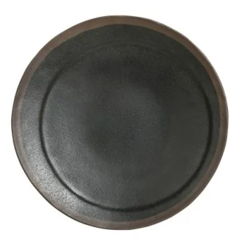 Delfin Melamine Grey Stone Plate Round 9 1/4'' Grey Stone