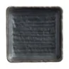 Delfin Melamine Grey Stone Plate Square 7'' x 1 1/4'' Grey Stone