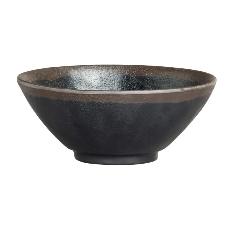 Delfin Melamine Grey Stone Bowl Small 5 1/2'' x 2 1/4'' (14 Oz) Grey Stone Delfin Melamine Grey Stone Bowl Small 5 1/2'' x 2 1/4'' (14 Oz) Grey Stone