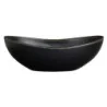 Delfin Melamine Grey Stone Bowl Large Oval 9 3/4'' x 5 3/4'' x 3 1/4'' (1 1/4 Qt) Grey Stone