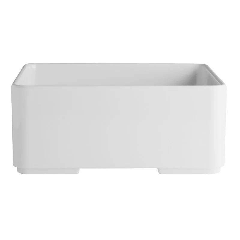 Creations Melamine Oasis Large Square Insert 6 5/8'' x 6 5/8'' x 2 3/4'' (1 1/2 Qt) Oasis - Pack of 4 Creations Melamine Oasis Large Square Insert 6 5/8'' x 6 5/8'' x 2 3/4'' (1 1/2 Qt) Oasis - Pack of 4