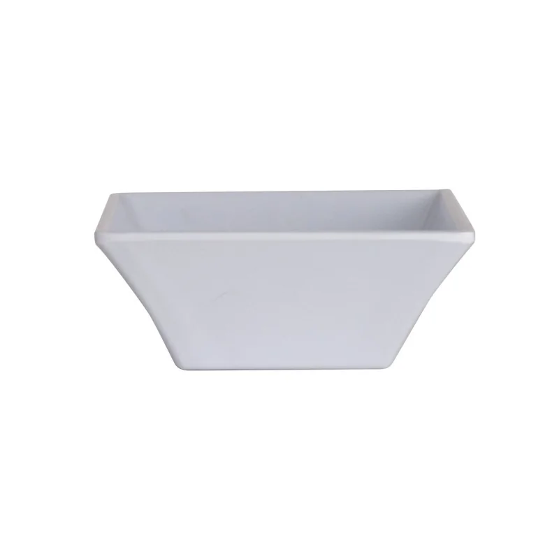 Creations Melamine Polar White Square Deep Bowl 5'' x 2'' (12 7/8 Oz) Polar White - Pack of 24