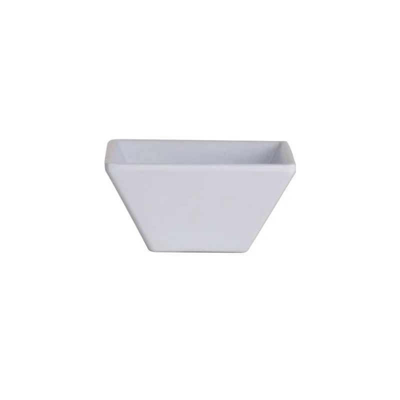 Creations Melamine Polar White Square Bowl 3'' x 1 1/2'' (3 Oz) Polar White - Pack of 72 Creations Melamine Polar White Square Bowl 3'' x 1 1/2'' (3 Oz) Polar White - Pack of 72