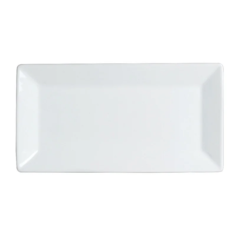 Varick DW Pub Rimmed Rectangle Tray 9 1/2'' x 5'' Pub - Pack of 12