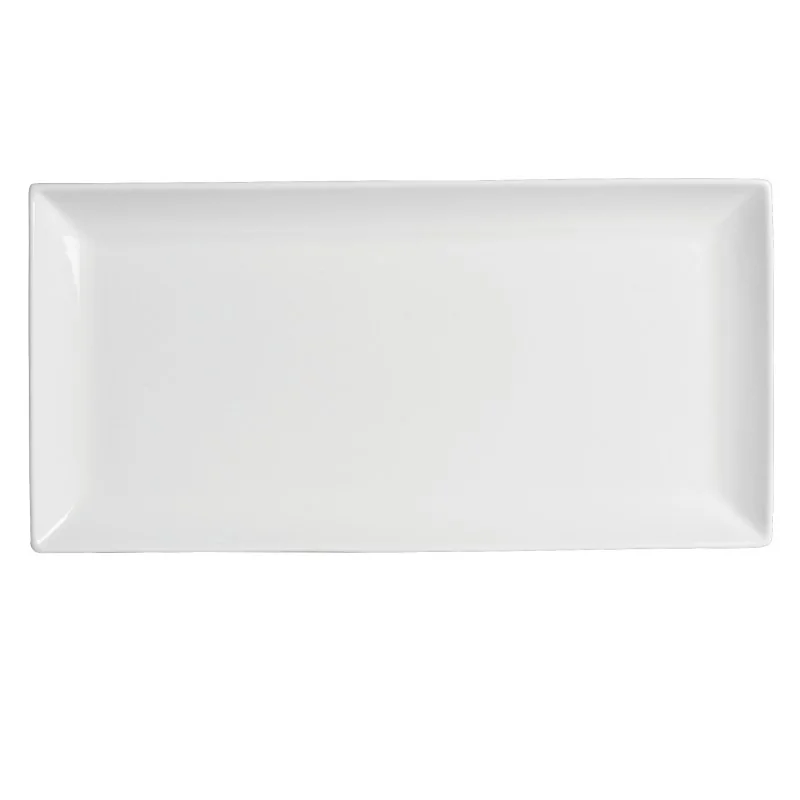 Varick DW Pub Rectangle Plate 9 1/2'' x 5'' Pub - Pack of 12