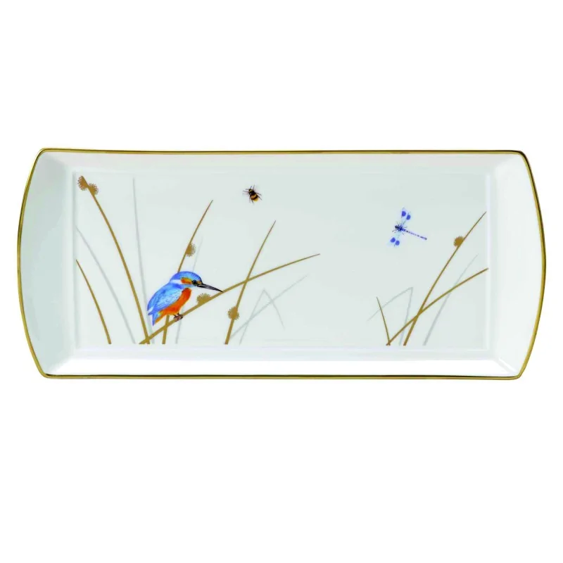 William Edwards Reed L/S Rectangle Tray 13 3/8'' x 6'' Reed - Pack of 12