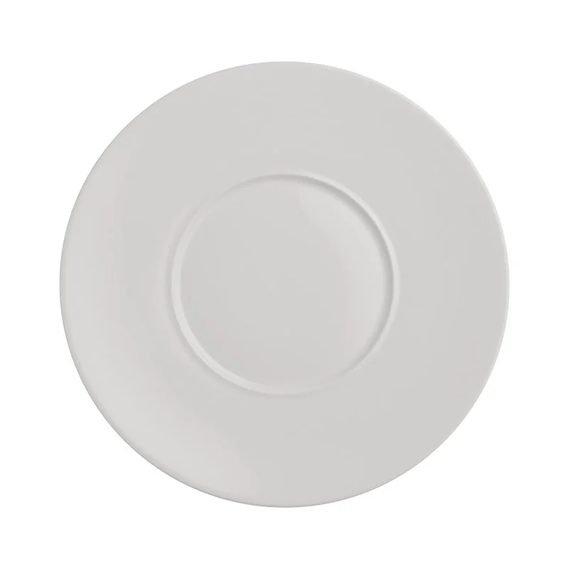 Rene Ozorio Luxury Bone Signature Ro Signature Plate 11 1/4'' (5 1/2'' Well) Signature Ro - Pack of 12
