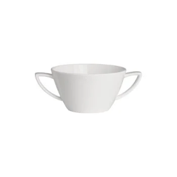 Rene Ozorio Luxury Bone Signature Ro Soup Cup 2 Handle 6 1/2'' x 4 1/2'' x 2 1/2'' (12 Oz) (Fits St7228) - Pack of 24