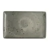 Creations Melamine Urban Smoke Rectangle Tray 12'' x 7 1/2'' Urban Smoke - Pack of 12