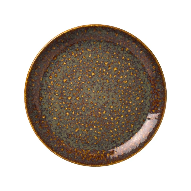 Steelite Performance Vesuvius Amber Plate Coupe 6'' Vesuvius Amber - Pack of 12