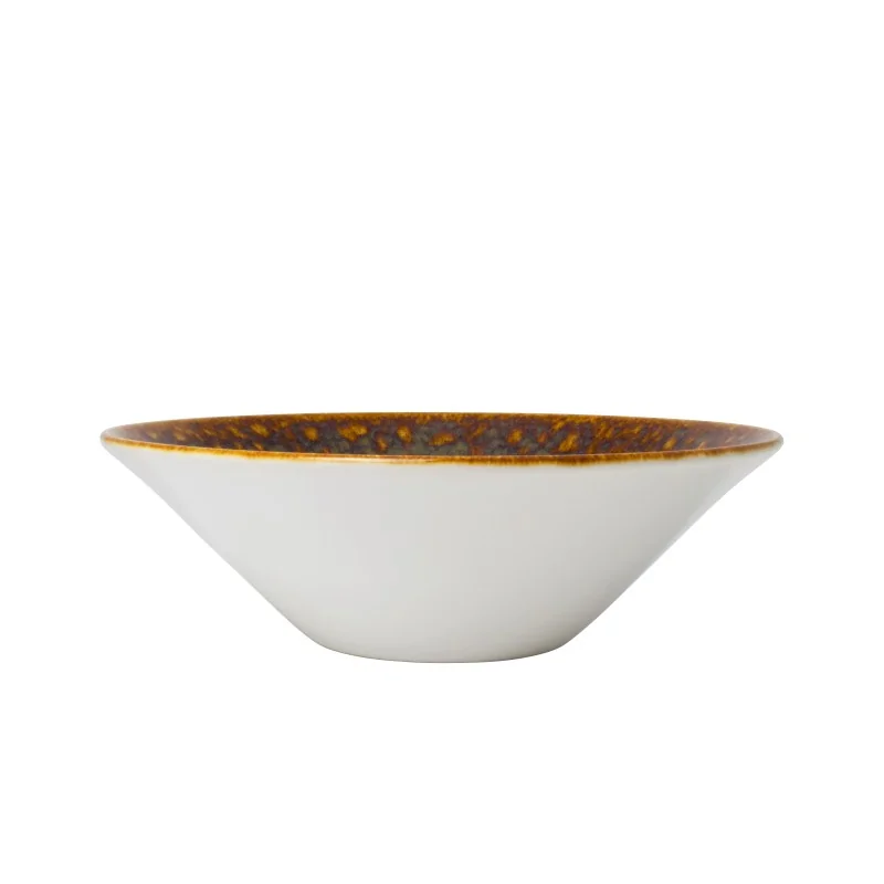 Steelite Performance Vesuvius Amber Essence Bowl 8'' x 2 1/2'' (30 Oz) Vesuvius Amber - Pack of 12