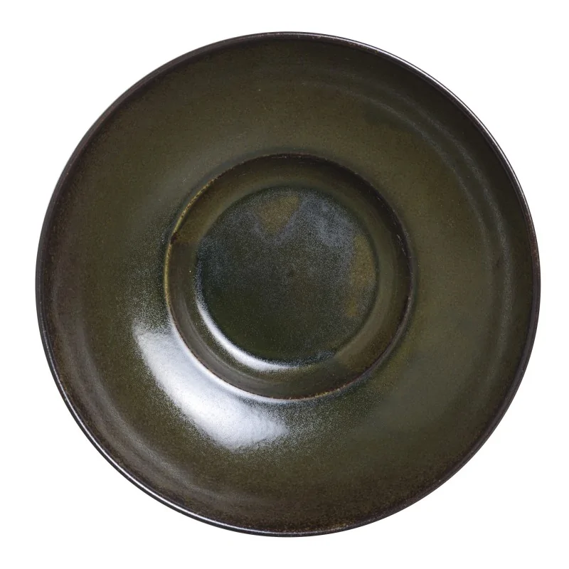 Rene Ozorio - Wabi Sabi Wabi Sabi Slate Coupe Bowl Rimmed 8'' x 2 3/8'' (1 1/2 Oz Well) Wabi Sabi Slate - Pack of 6