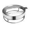 Degrenne Evento Chafing Stand Stainless Steel, Mirror Finish, For Electrical And/Or Sterno Heating Purposes - Ø35 x p 40 x h 12.